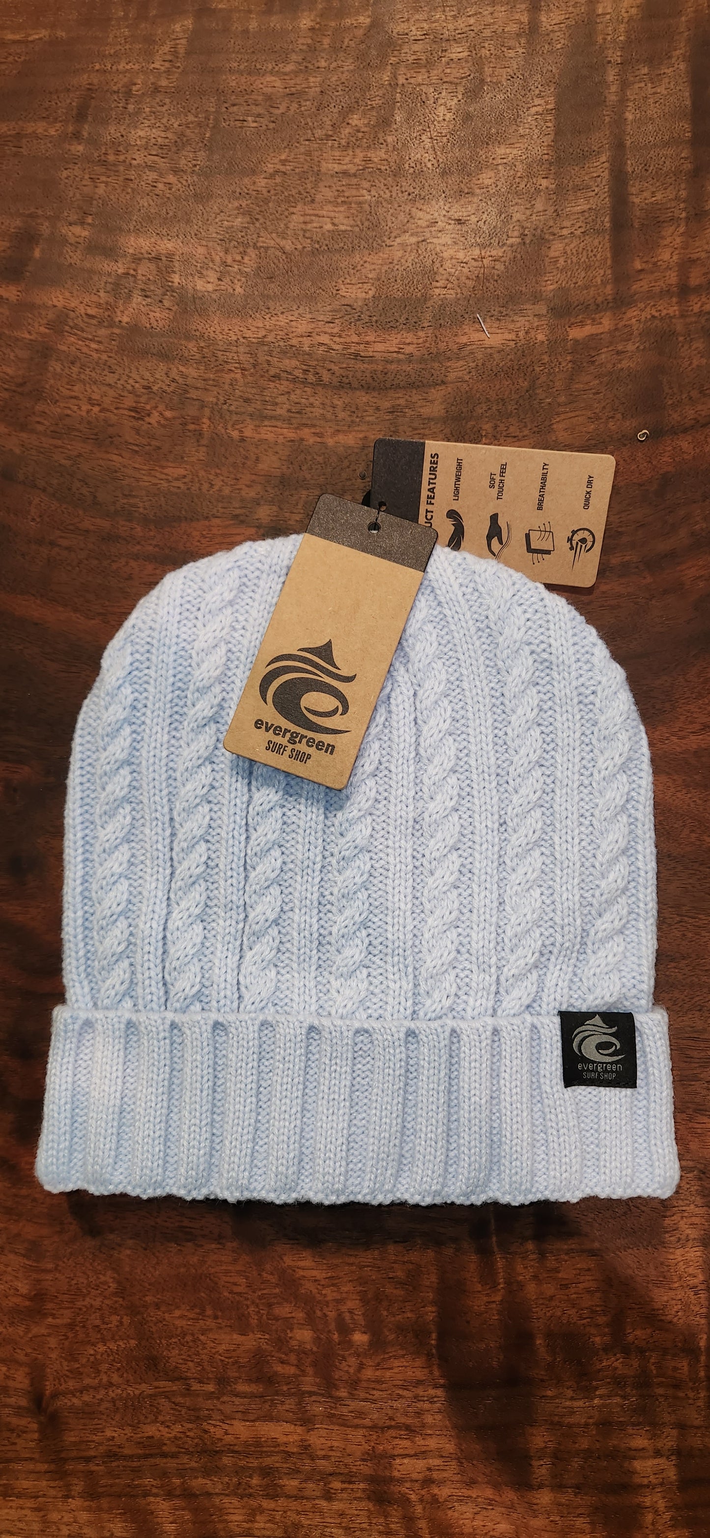 Evergreen Surf Beanie "Sky"