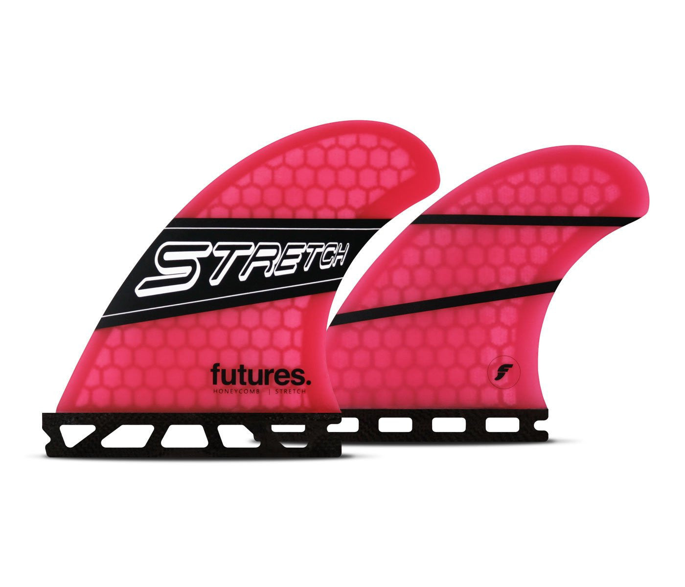 Futures Stretch Honeycomb Quad Fins Medium - Pink/Black