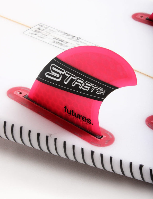 Futures Stretch Honeycomb Quad Fins Medium - Pink/Black